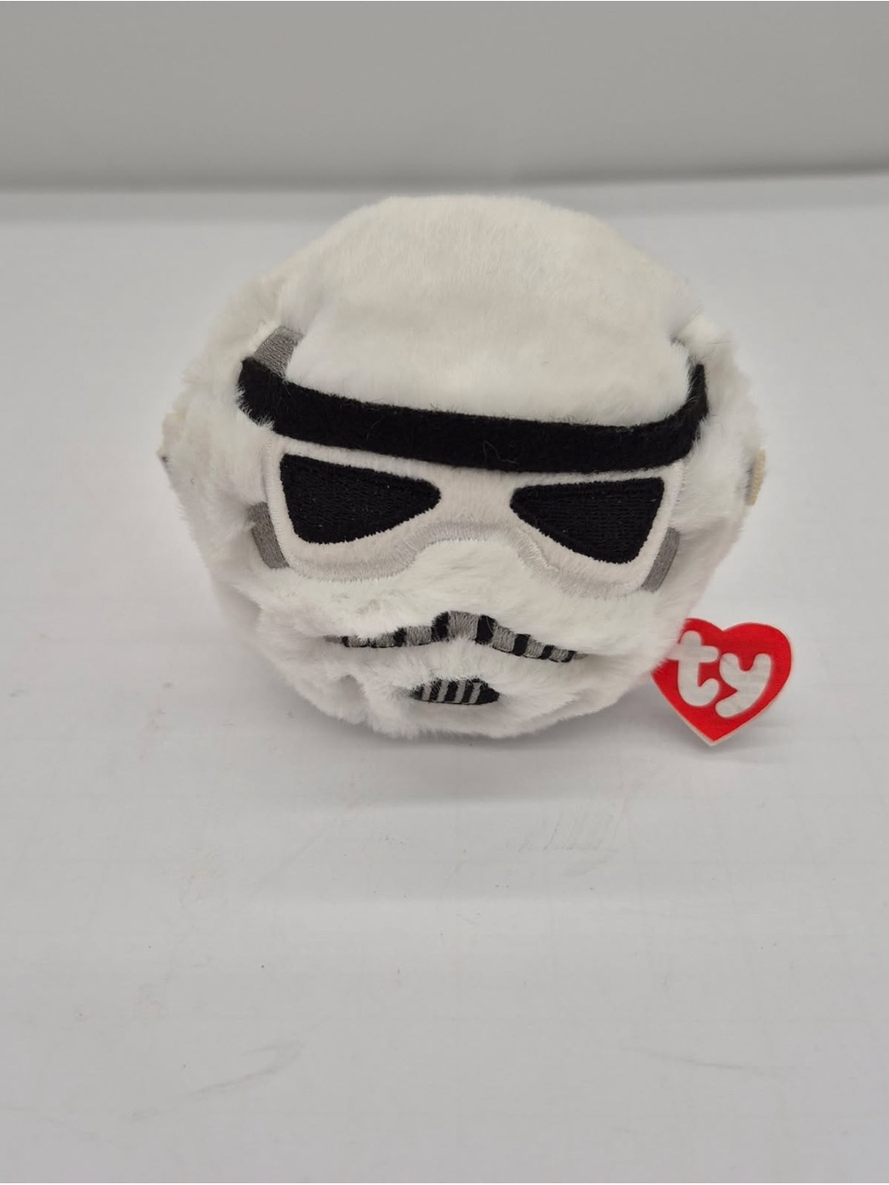 Ty Beanie Bouncers Star Wars Stormtrooper Plush Bouncy Ball Toy NWT 3"